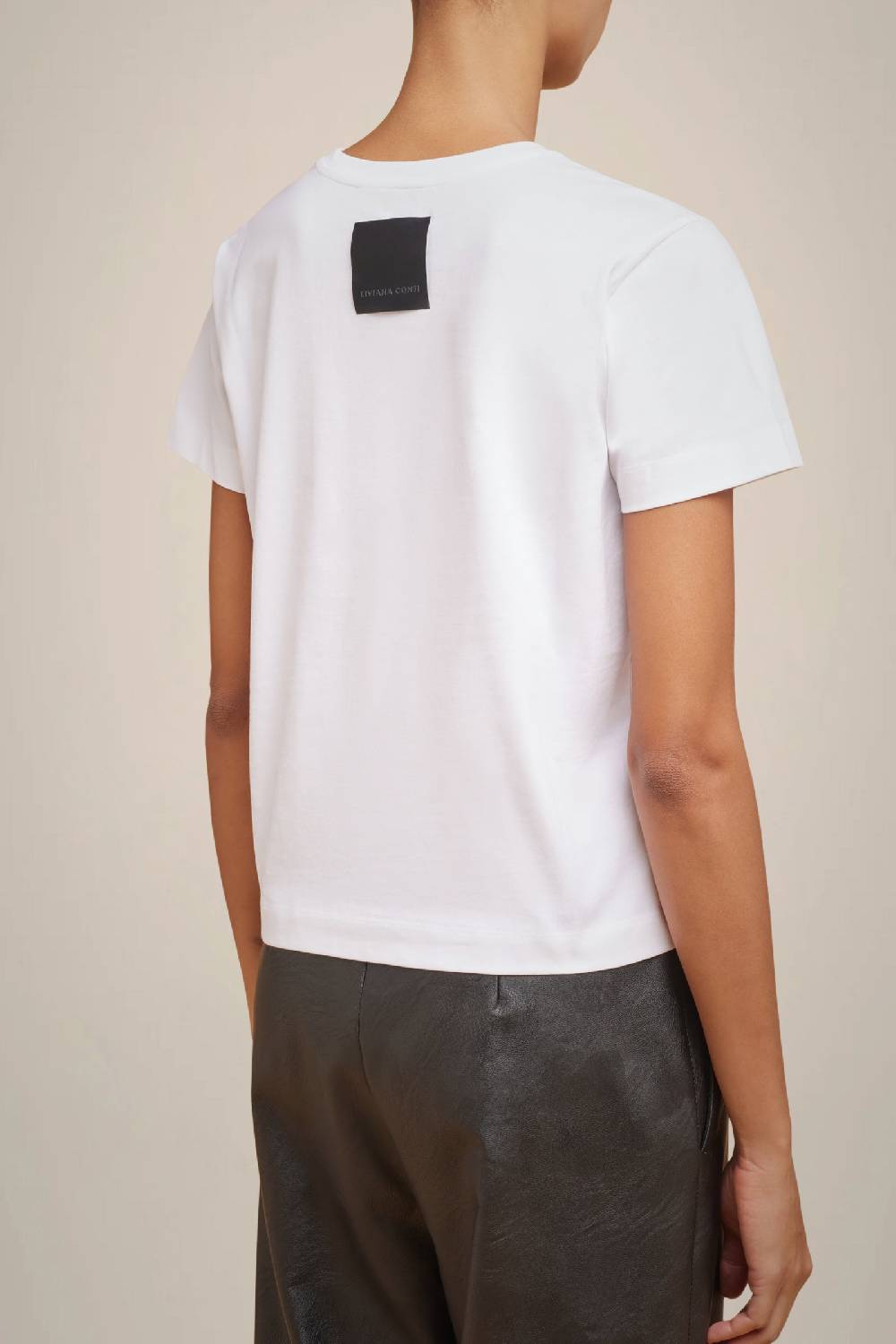 Liviana Conti T-SHIRT RICAMO LOGO W4FF4WW72A01-0.XS Prezzo di fabbrica