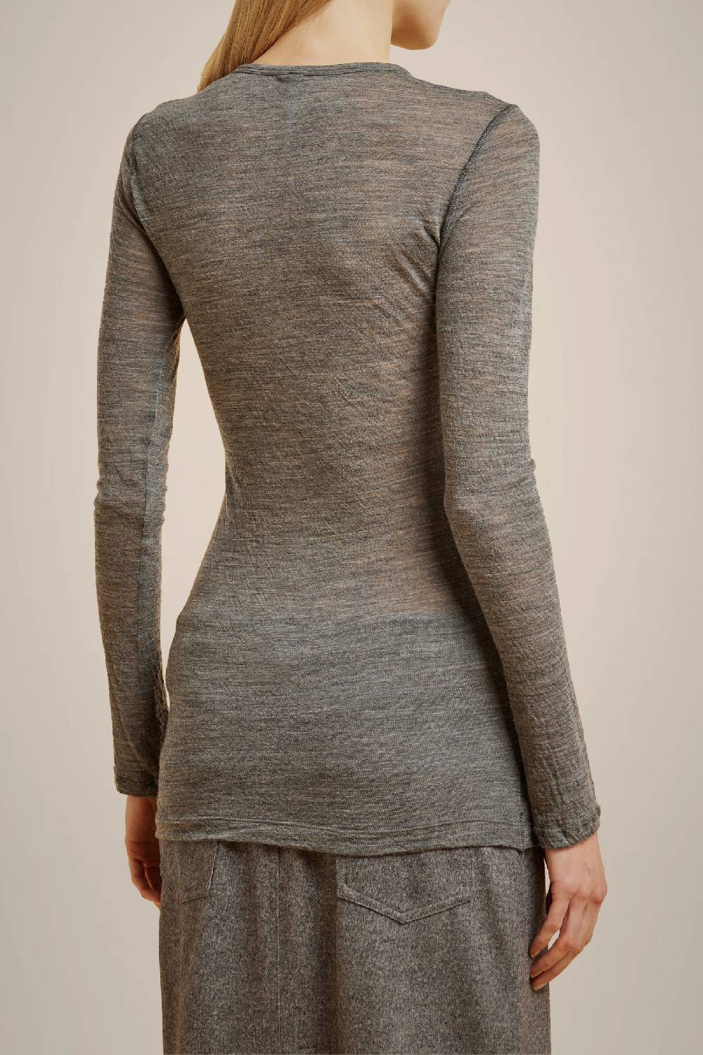 Liviana Conti T-SHIRT IN MISTO LANA CON BOTTONI W4LL4WH42X92-0.40 Offerta esclusiva