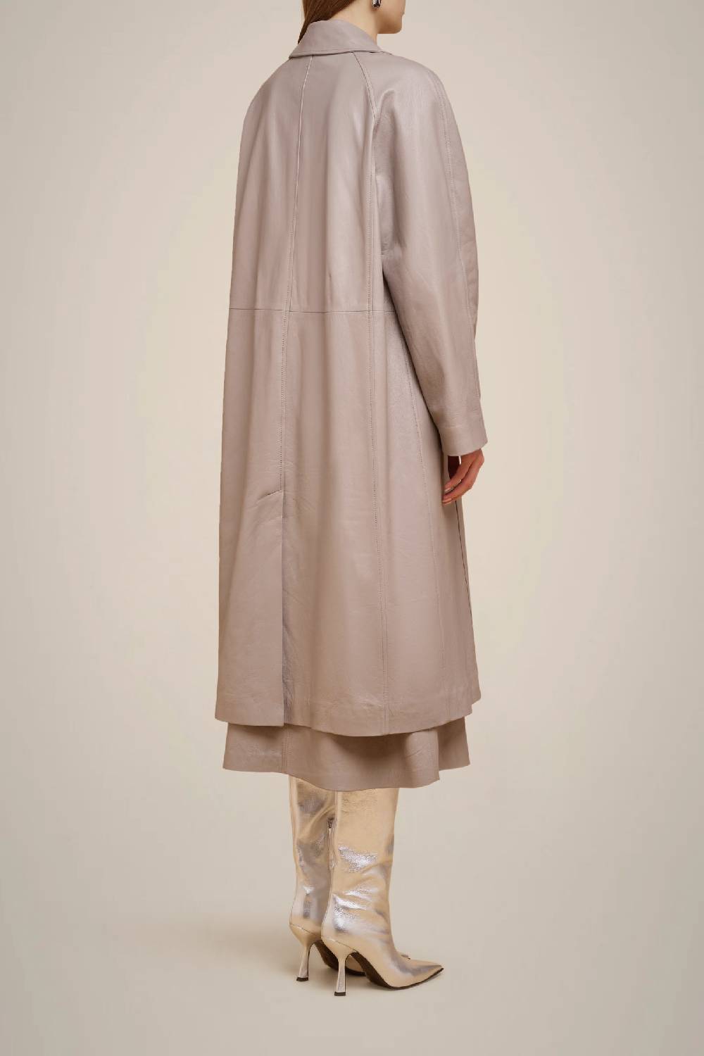 Liviana Conti TRENCH IN VERA PELLE W4FF4WX35X72-0.38 Trasporto libero internazionale