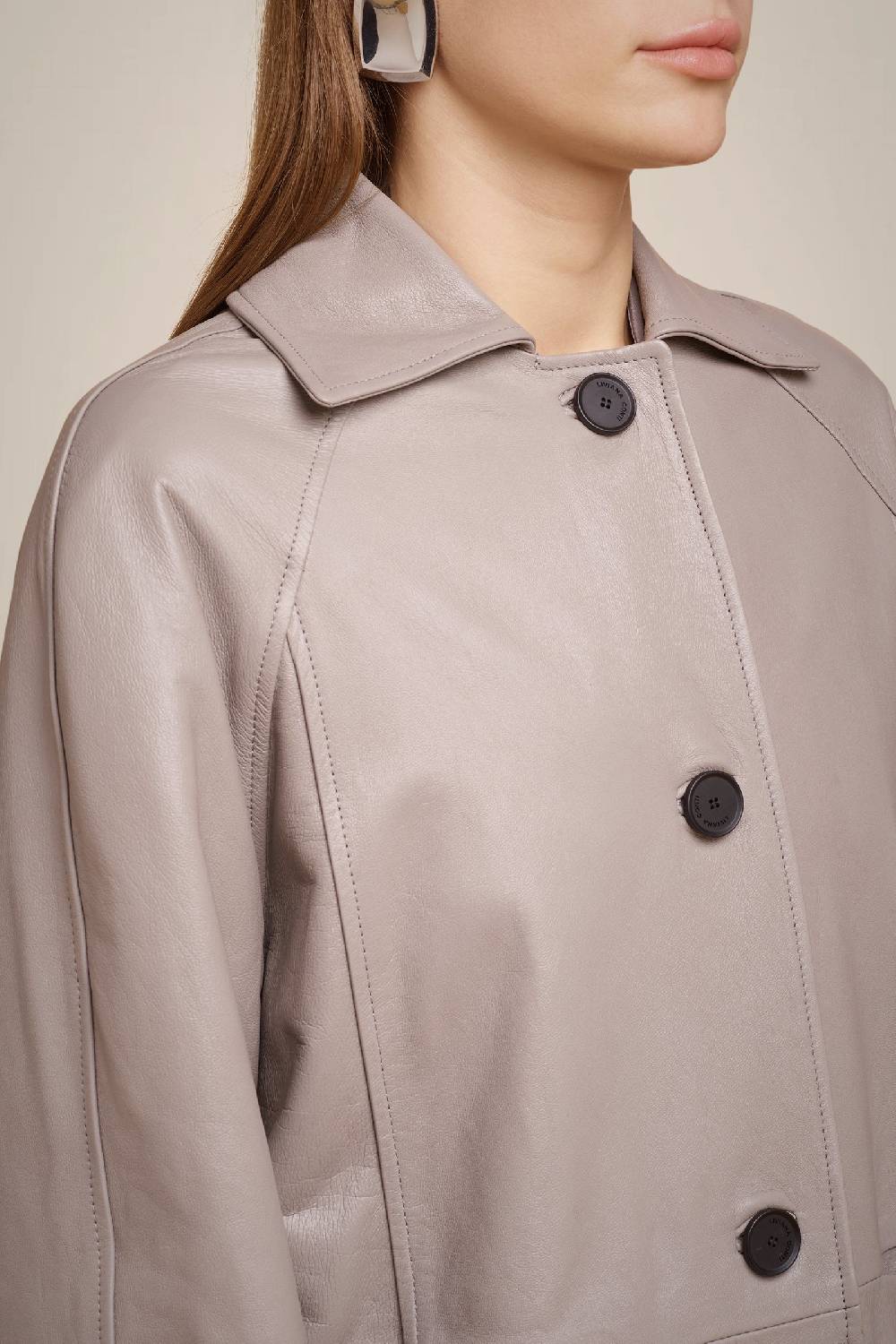 Liviana Conti TRENCH IN VERA PELLE W4FF4WX35X72-0.38 Trasporto libero internazionale