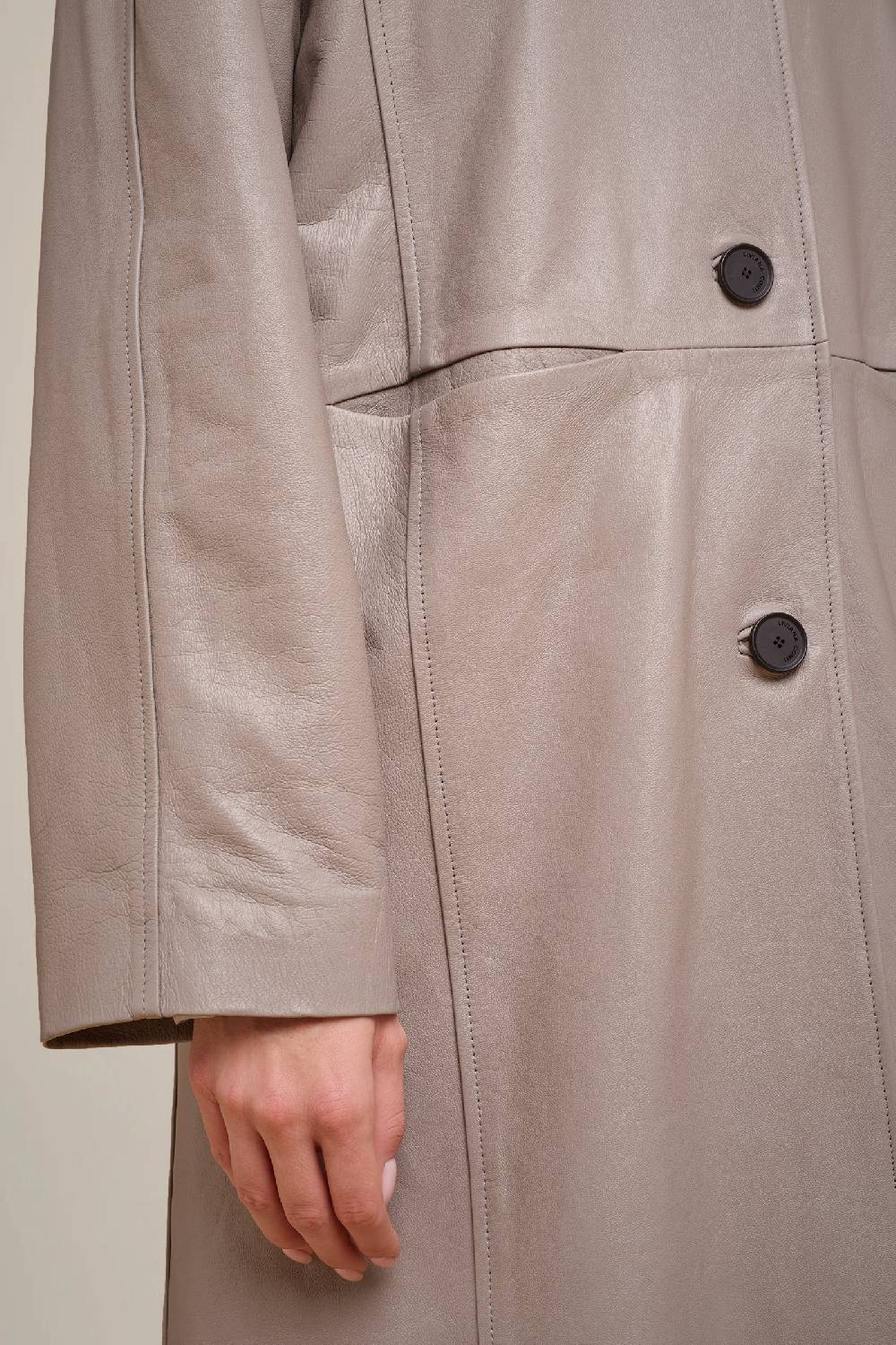 Liviana Conti TRENCH IN VERA PELLE W4FF4WX35X72-0.38 Trasporto libero internazionale