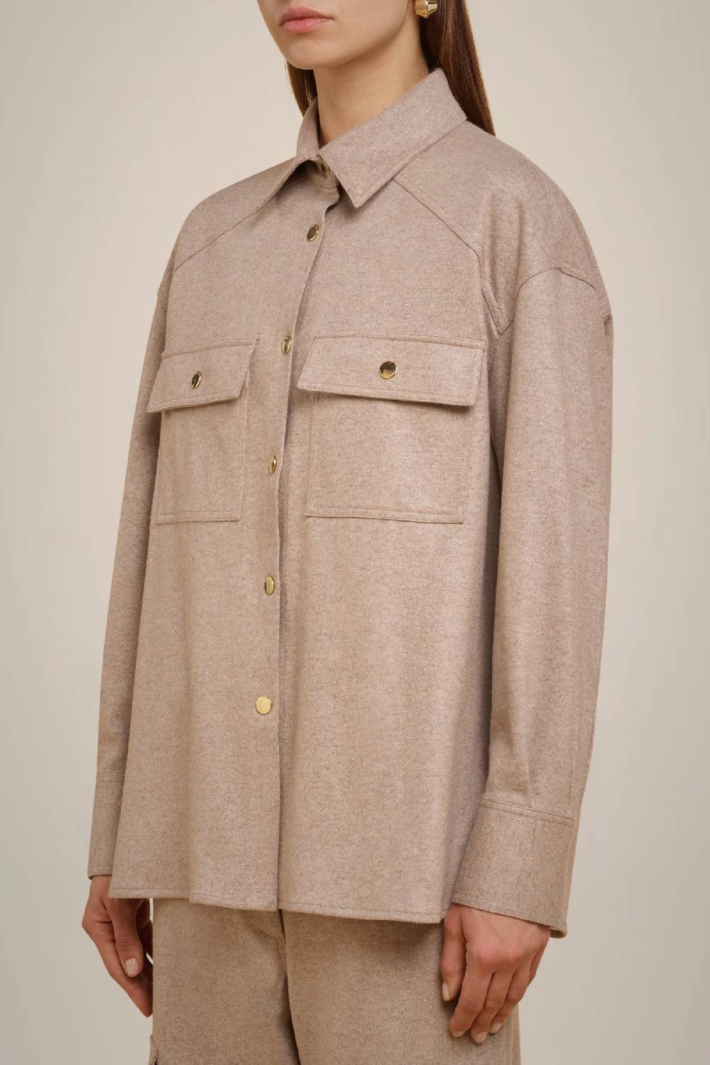 Liviana Conti CAMICIA IN PANNO CASHMERE W4FF4WN20W69-0.38 Nuovo