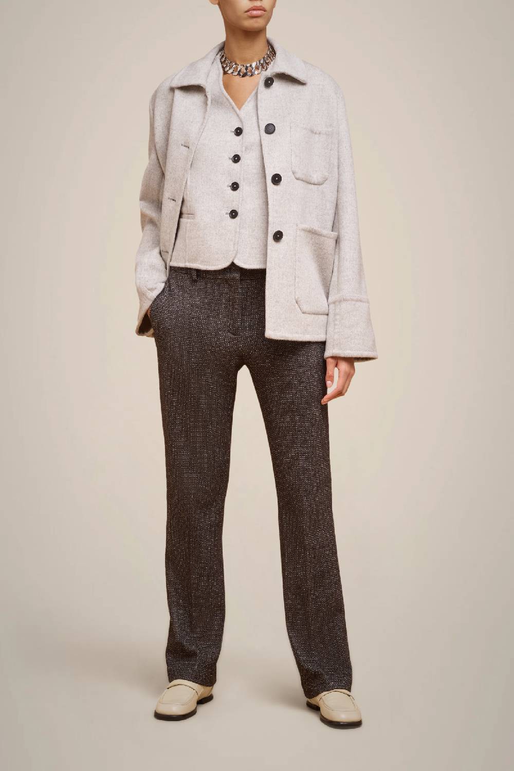 Liviana Conti GILET IN 100% LANA W4FF4WW64X47-0.40 Spedizione Gratuita