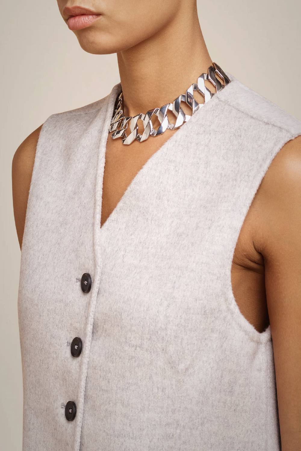Liviana Conti GILET IN 100% LANA W4FF4WW64X47-0.40 Spedizione Gratuita