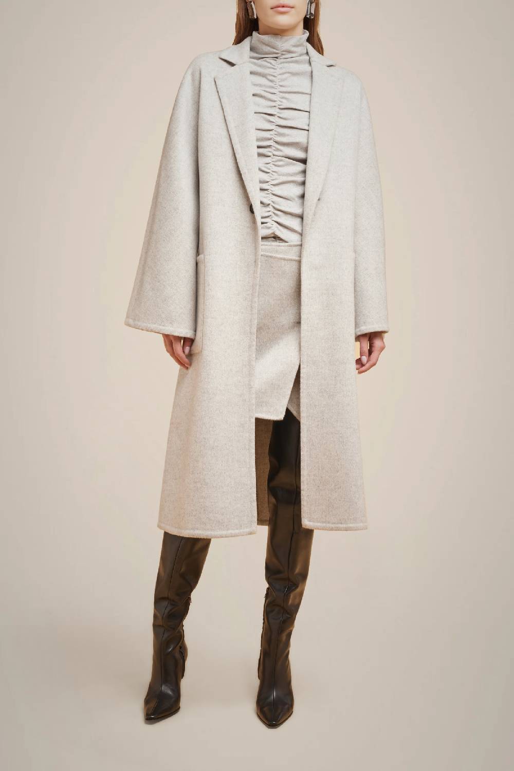 Liviana Conti CAPPOTTO MONOPETTO 100% LANA W4FF4WW52X47-0.40 Qualità Garantita