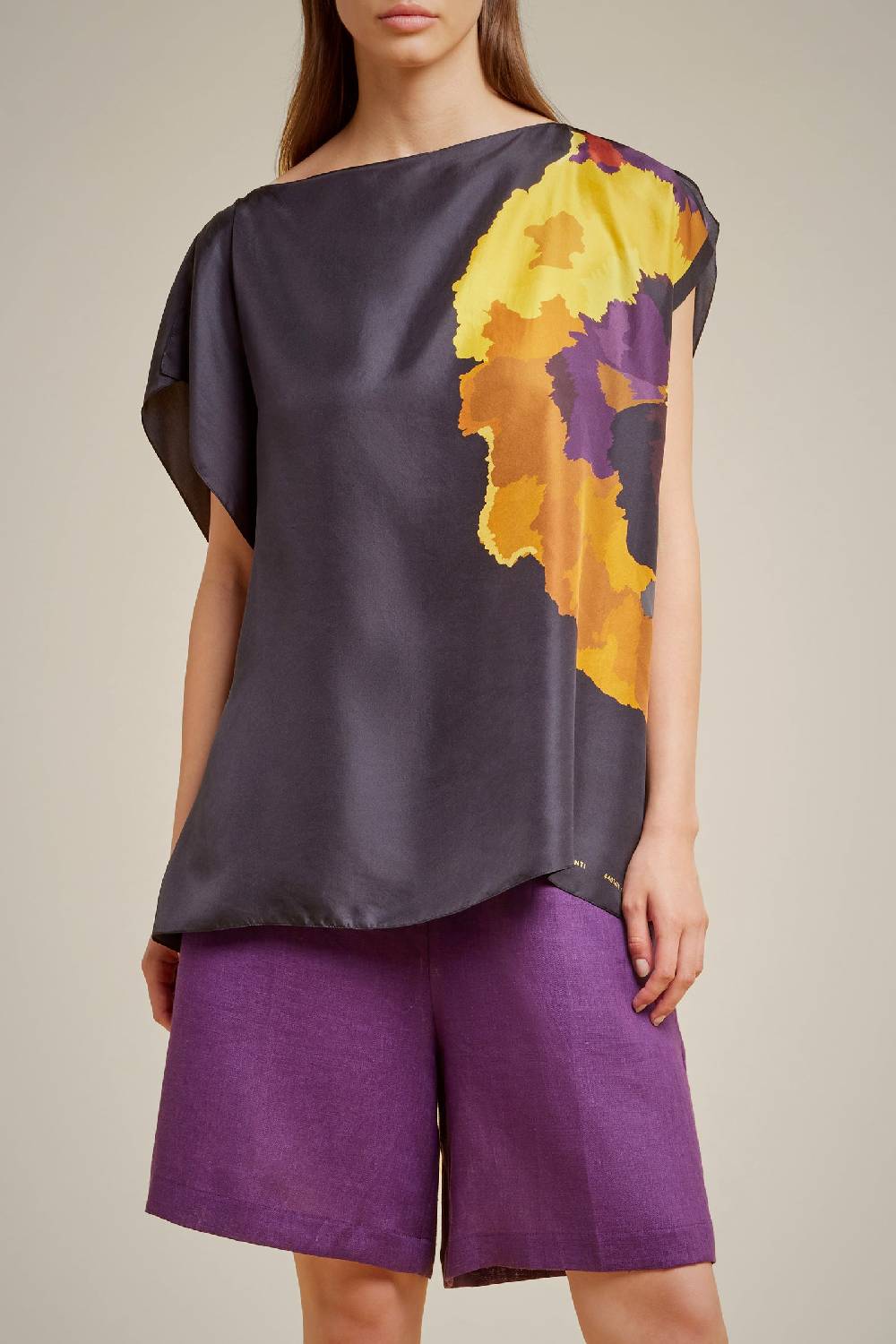 Liviana Conti FOULARD/ T-SHIRT S4AA4SF79FIOR6.NR Solo un giorno rimasto