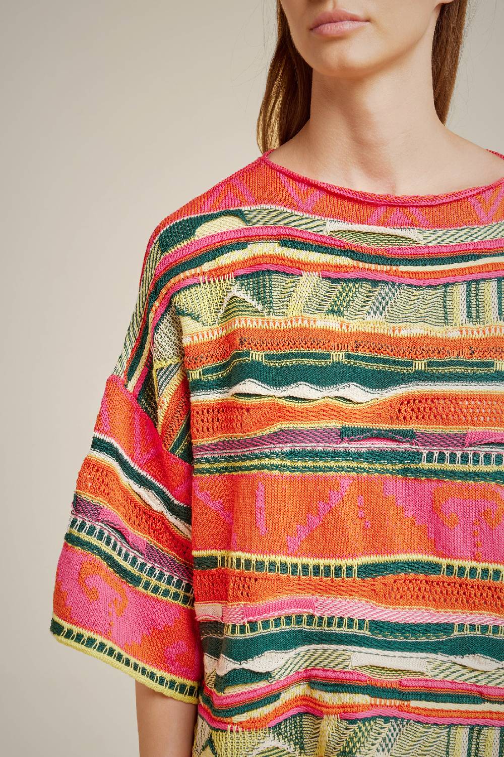 Liviana Conti MAGLIA MULTICOLOR S4LL4SC4018MLT.XS Offerta Giorno del Papà