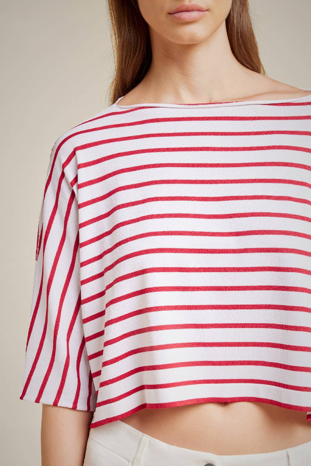 Liviana Conti MAGLIA CROCE RIGATA S4LL4SA60A01G2.S Offerta San Valentino