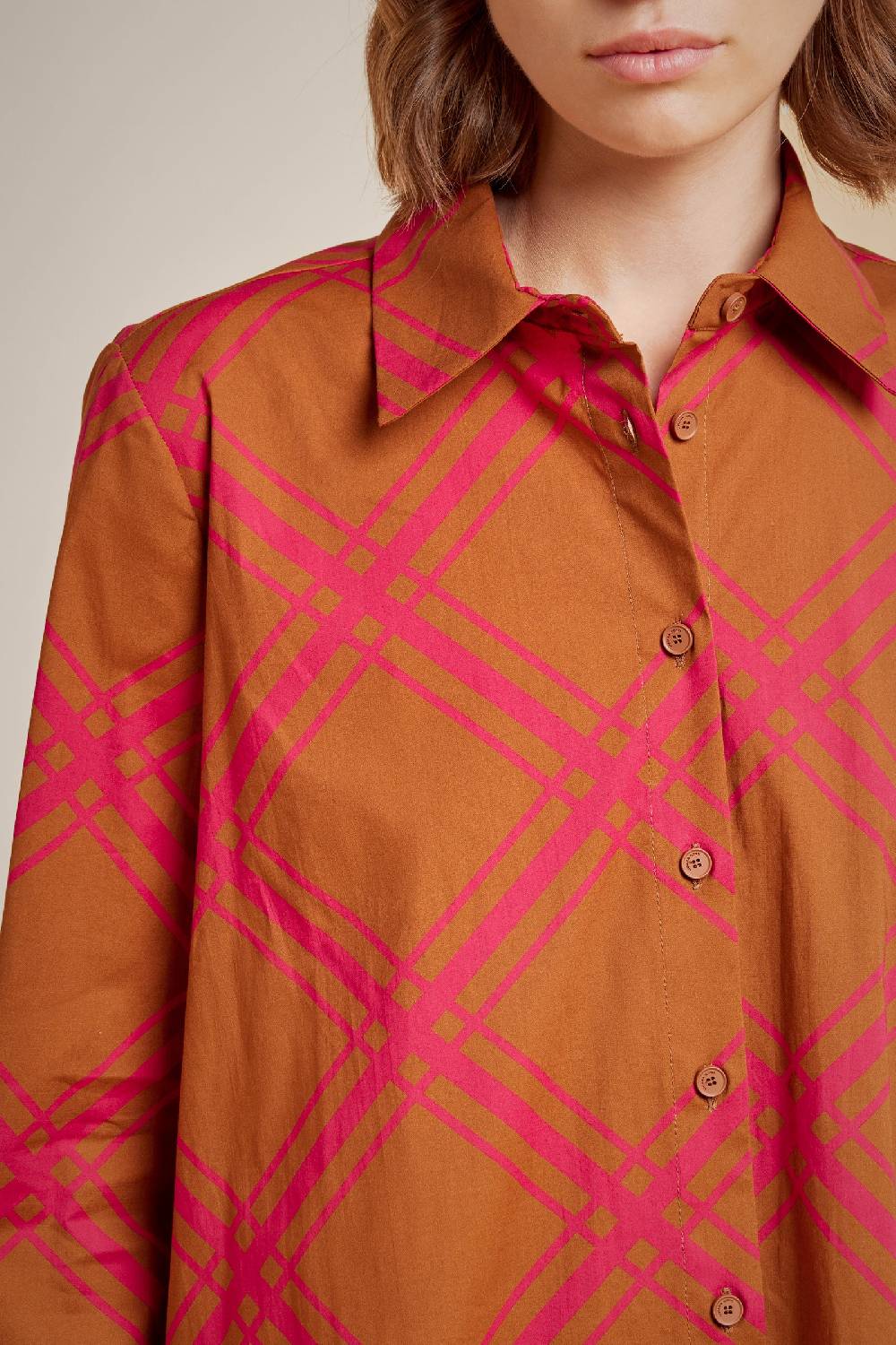 Liviana Conti CAMICIA S4LL4SU101-CHK.38 Offerta Anniversario