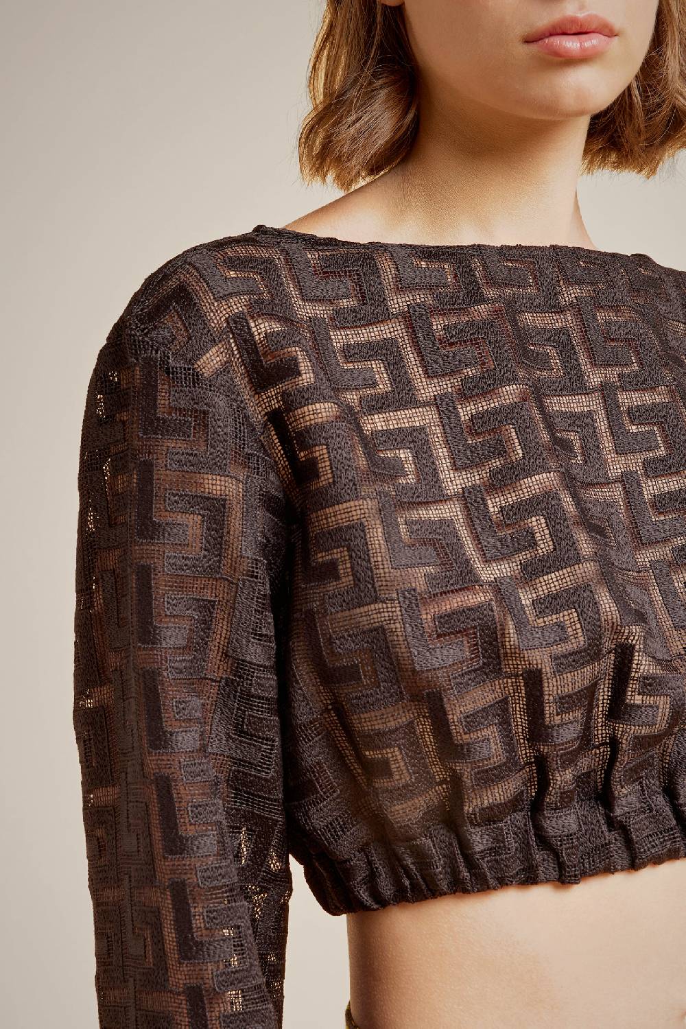 Liviana Conti BLUSA MACRAME' S4LL4SQ08W37-0.38 Economico