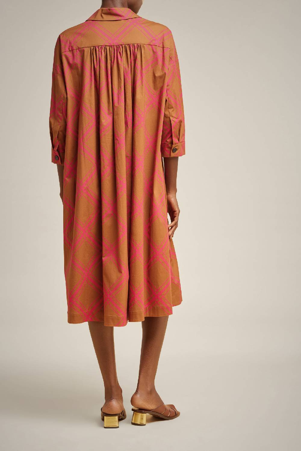 Liviana Conti ABITO COLLO CAMICIA S4LL4SU331-CHK.38 Online Outlet