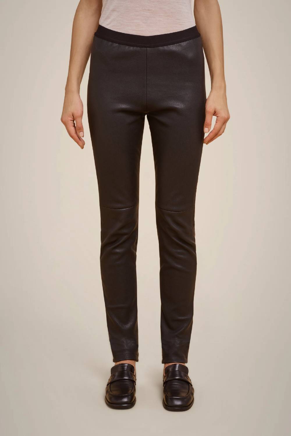 Liviana Conti LEGGINGS IN VERA PELLE W4FF4WX05Y69-0.38 Offerta migliore
