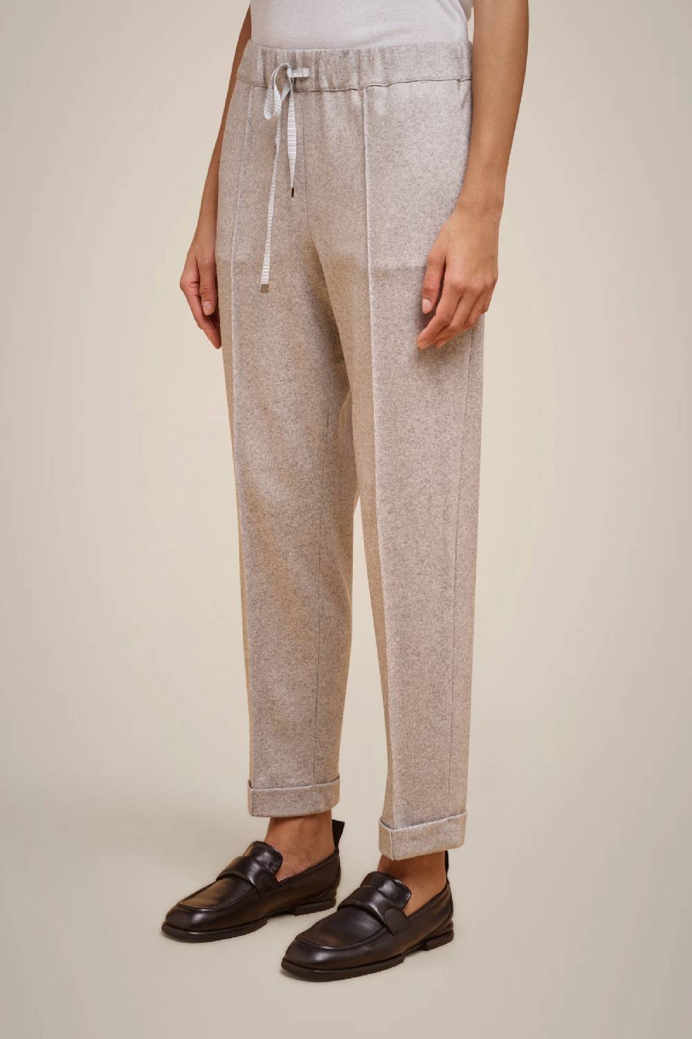 Liviana Conti PANTALONE COULISSE IN PANNO CASHMERE W4FF4WN38X47-0.38 Ultimi tre giorni
