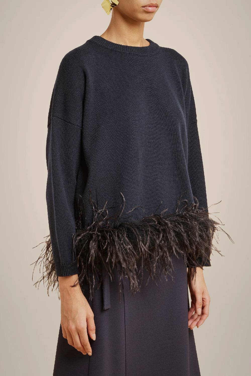 Liviana Conti MAGLIA CON PIUME IN CASHMERE RICICLATO W4LL4WC49N08-0.XS 50% di sconto con spedizione gratuita