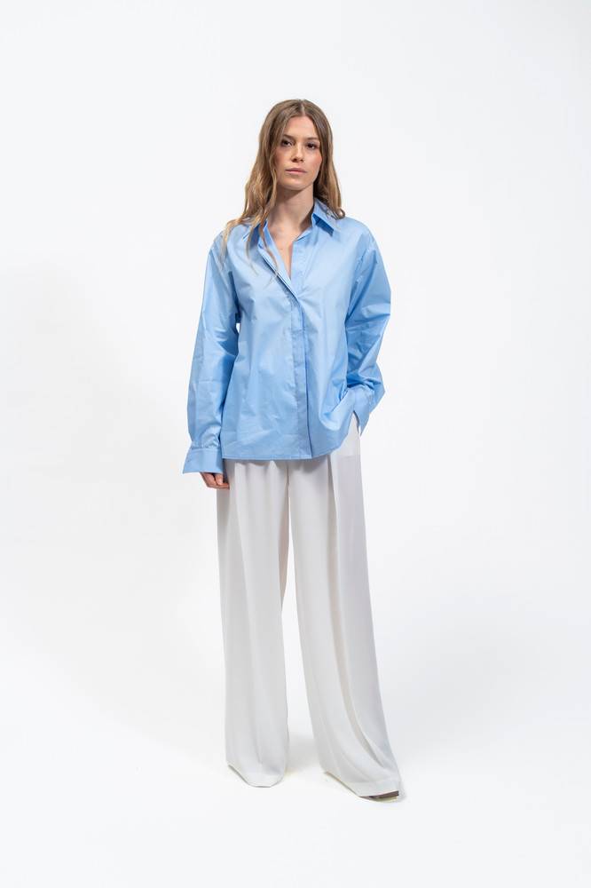 Olla Parèg CAMICIA OVER IN POPPELINE DI COTONE Hotsell