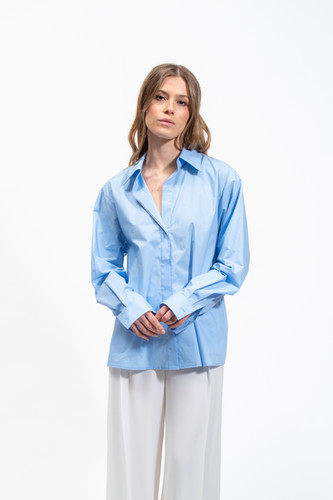Olla Parèg CAMICIA OVER IN POPPELINE DI COTONE Hotsell