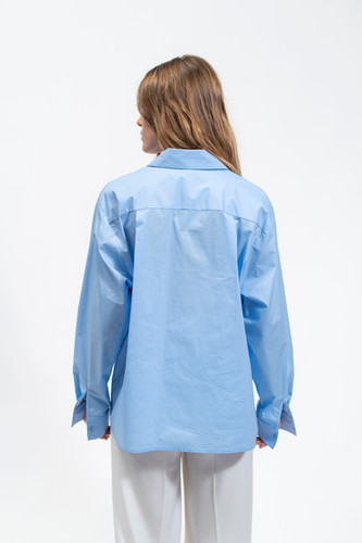 Olla Parèg CAMICIA OVER IN POPPELINE DI COTONE Hotsell