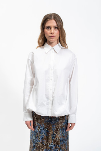 Olla Parèg CAMICIA OVER IN POPELINE DI COTONE Vendite Flash
