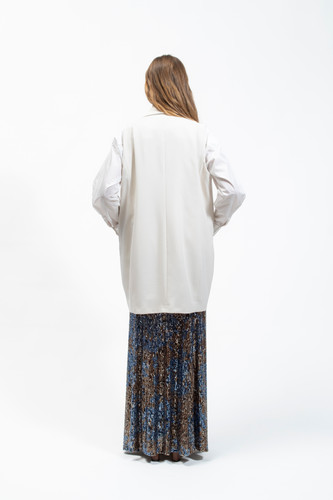 Olla Parèg GILET OVER IN CREPE STRETCH Negozio