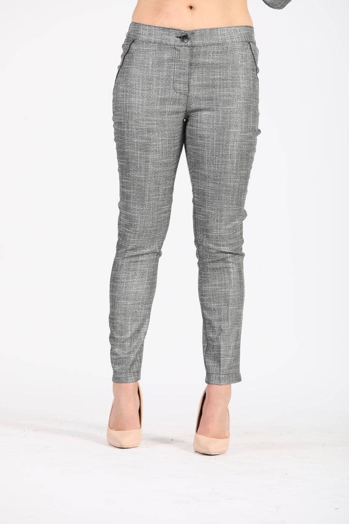Oltre Tempo Pantalone capri con profili ai lati effetto lamè Spedizione gratuita
