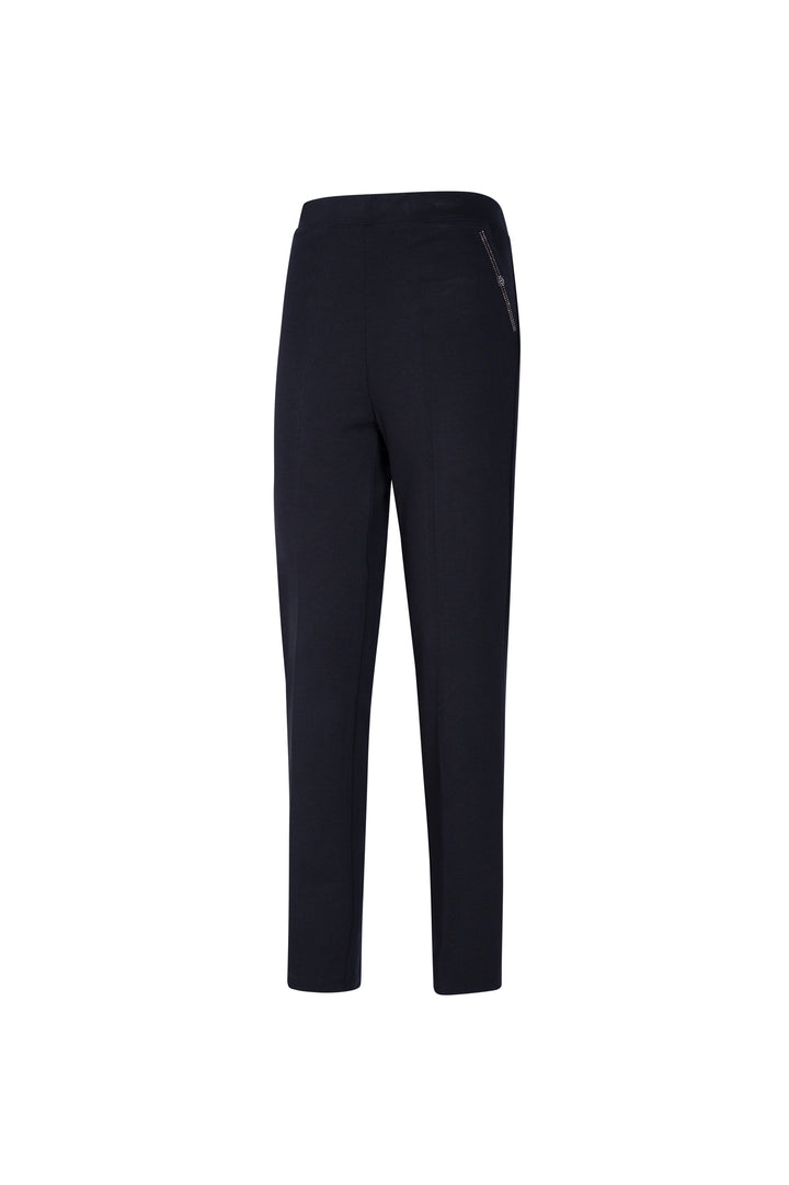 Oltre Tempo Pantalone in punto milano di viscosa con strass Offerta esclusiva