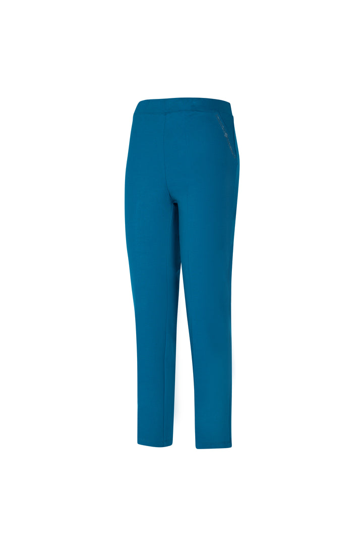 Oltre Tempo Pantalone in punto milano di viscosa con strass Offerta esclusiva