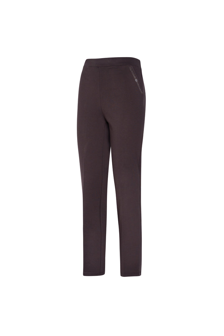 Oltre Tempo Pantalone in punto milano di viscosa con strass Offerta esclusiva