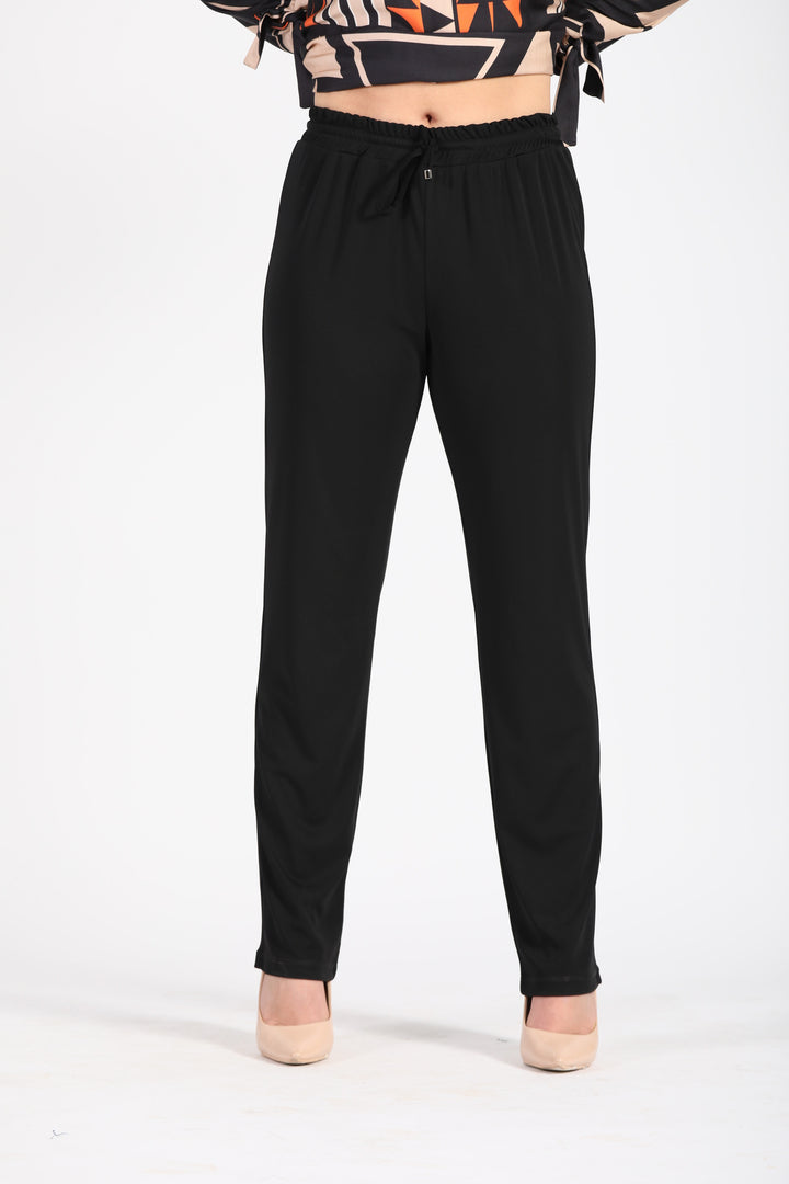 Oltre Tempo Pantalone in jersey con elastico in vita In vendita