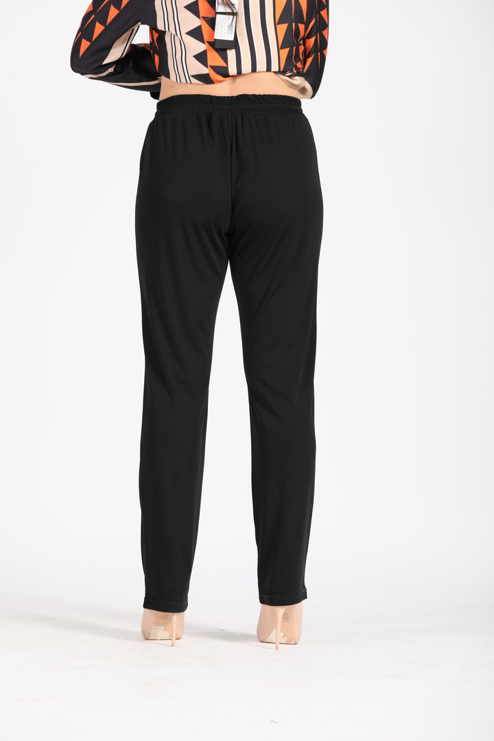 Oltre Tempo Pantalone in jersey con elastico in vita In vendita