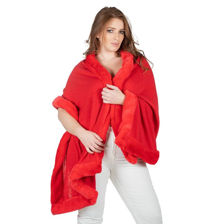 Oltre Tempo Mantella con bordo in pelliccia