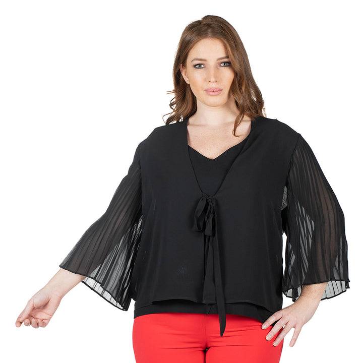 Oltre Tempo Coprispalle georgette chiffon con maniche ampie Fino Al -60%