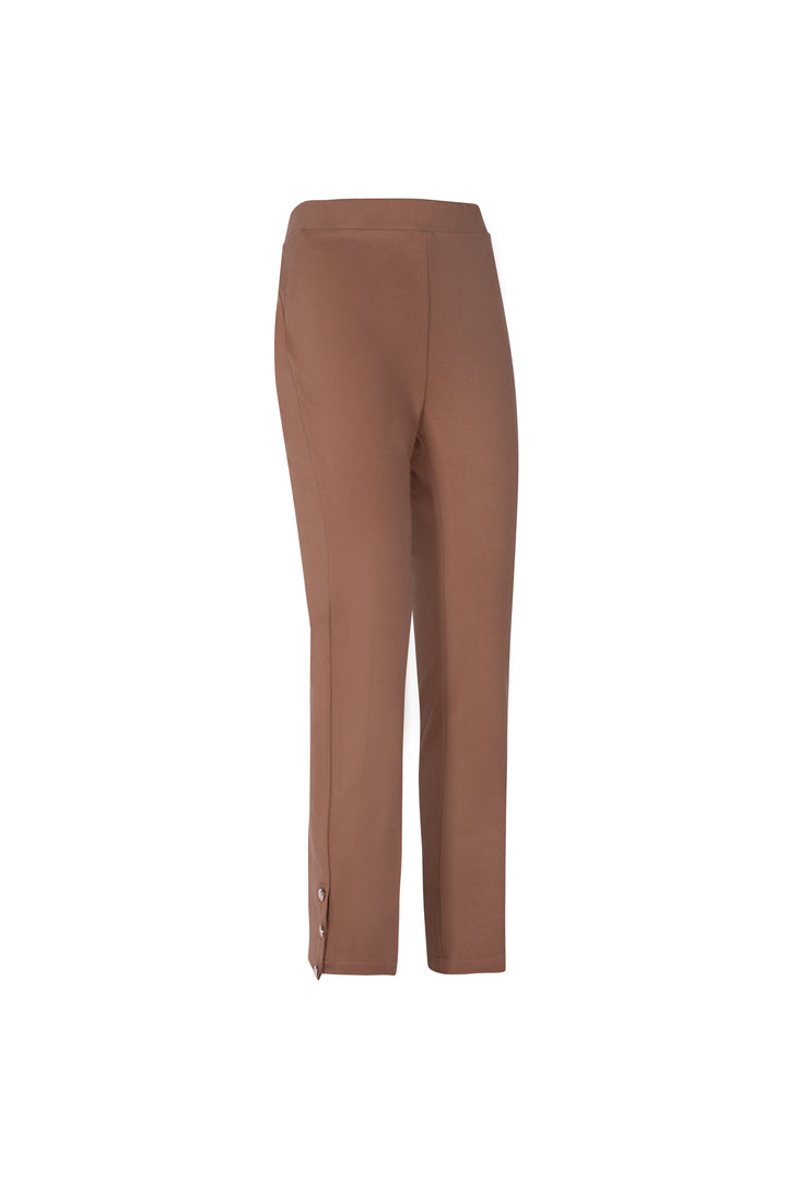 Oltre Tempo Pantalone in punto milano con bottoncini al fondo