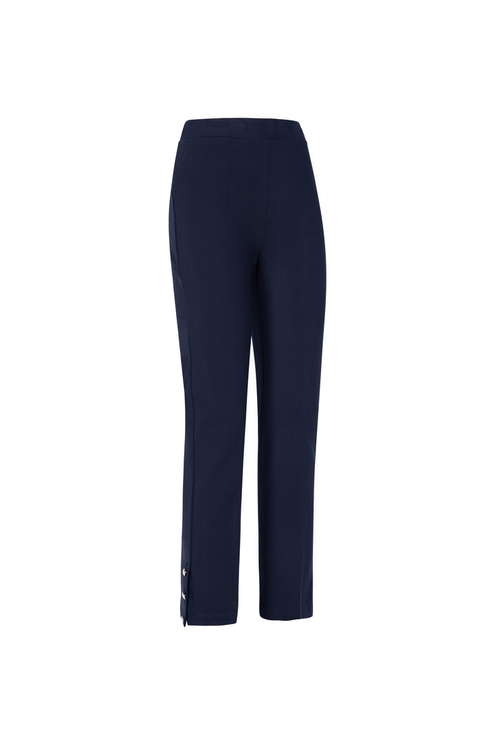 Oltre Tempo Pantalone in punto milano con bottoncini al fondo Offerte