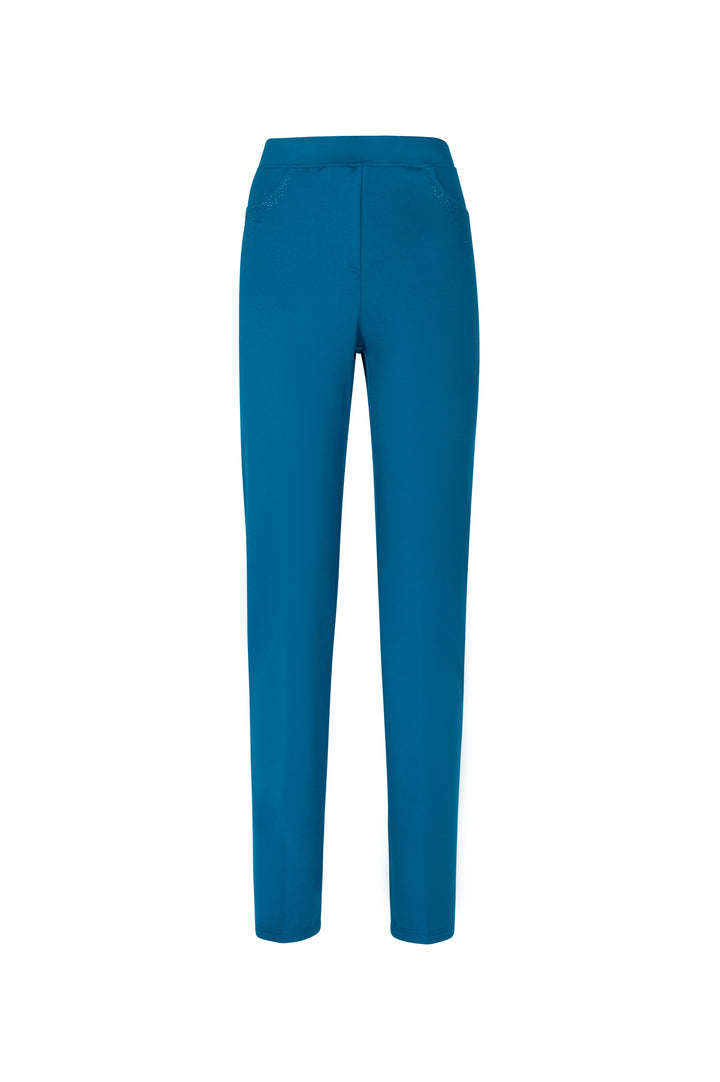 Oltre Tempo Pantalone in punto milano di viscosa con strass Hotsell