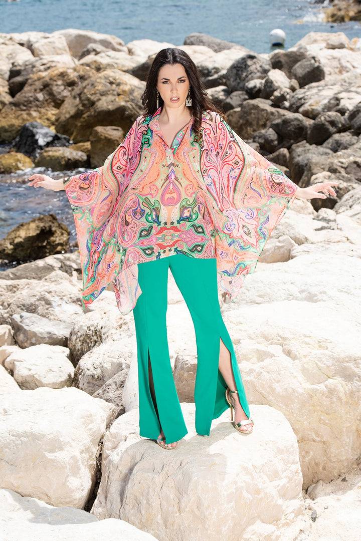 Oltre Tempo Pantalone unito in cadì aperto sul davanti