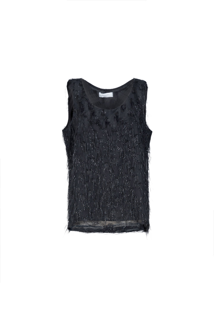 Oltre Tempo Top con piume Comprare a buon mercato