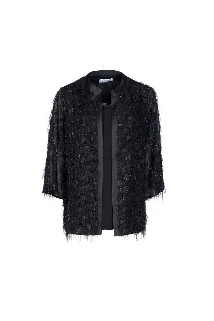 Oltre Tempo Giacca con piume bordata in cadì Grande vendita