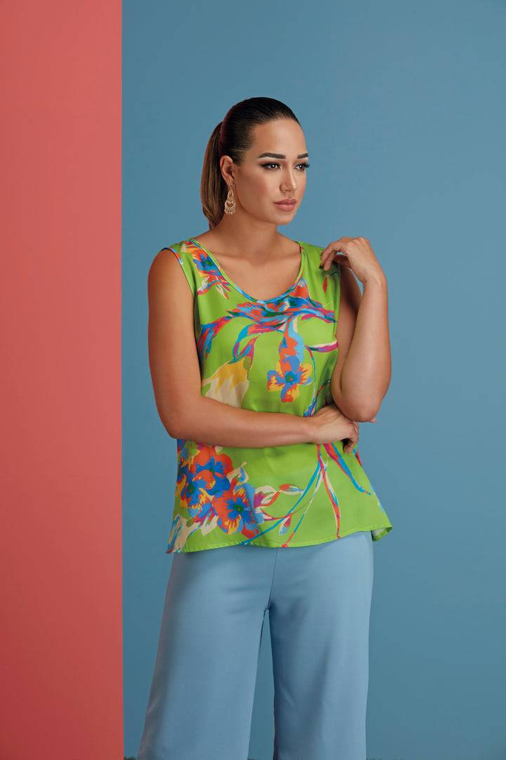 Oltre Tempo Top in raso leggero Offerta migliore