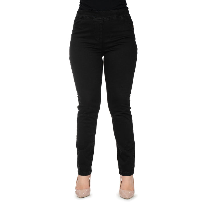 Oltre Tempo Pantalone in cotone con elastico finta tasca Offerte stagionali