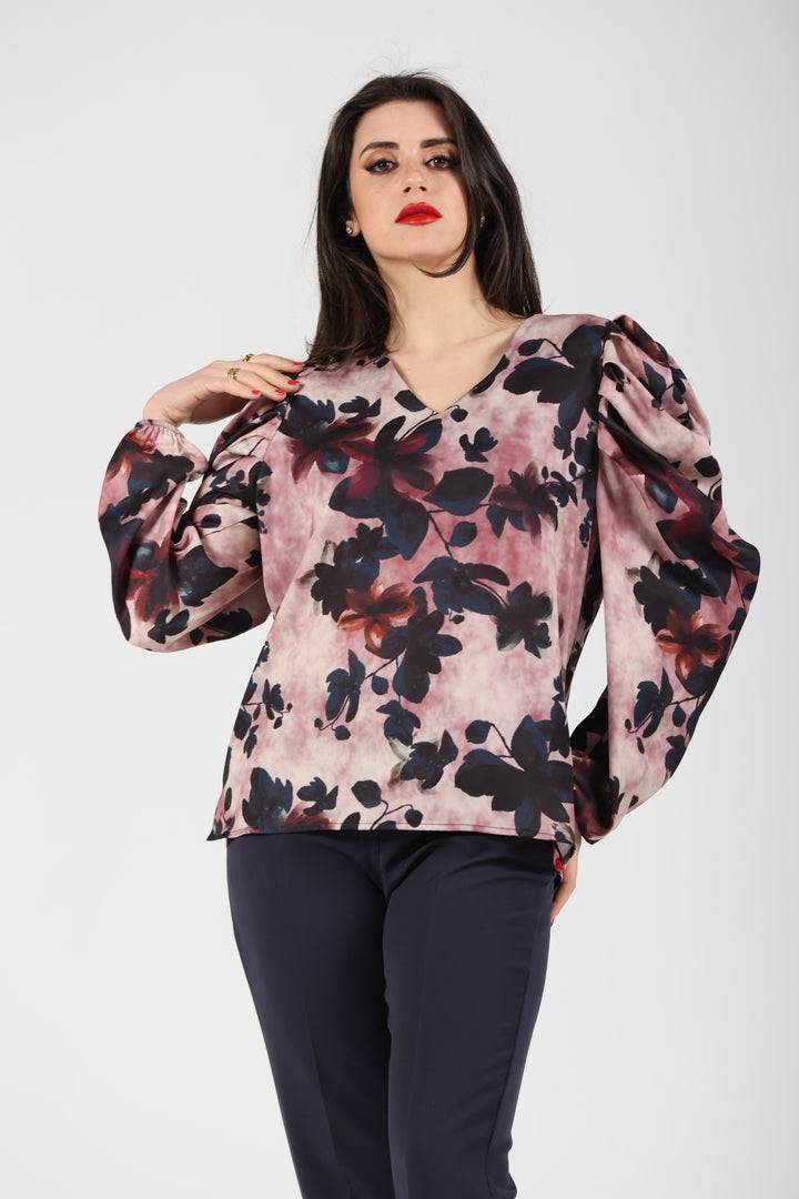 Oltre Tempo Casacca floreale con scollo a V Super Saving Price