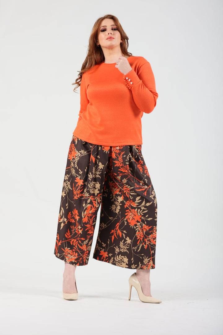 Oltre Tempo Maglia con rouche e bottoni sui polsi