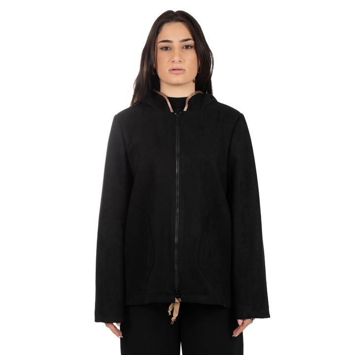 Oltre Tempo Giubbotto dainetto con cappuccio e tasche applicate Offerta speciale della fabbrica