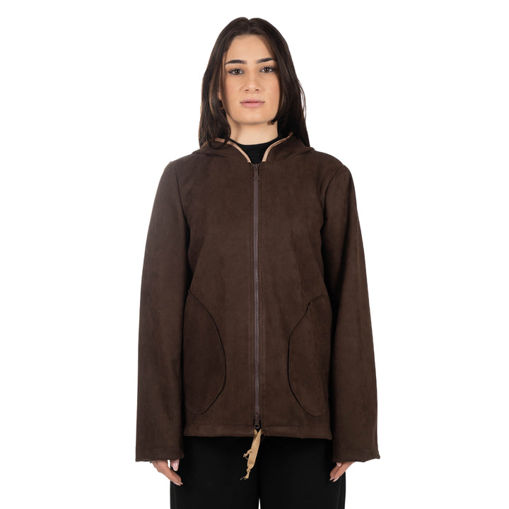 Oltre Tempo Giubbotto dainetto con cappuccio e tasche applicate Offerta speciale della fabbrica