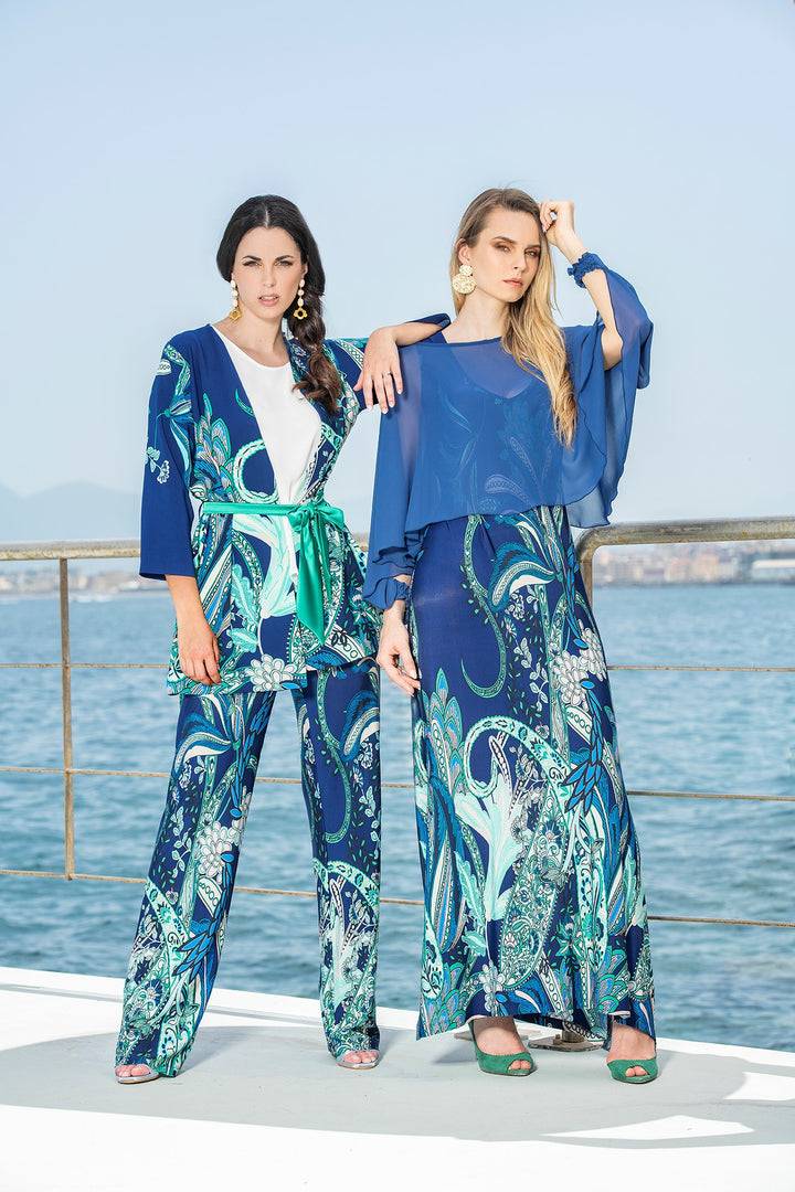 Oltre Tempo Coprispalle corto in georgette chiffon