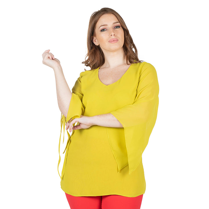 Oltre Tempo Casacca con maniche in georgette chiffon Cyber Monday