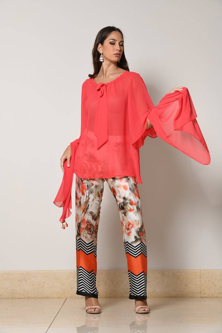 Oltre Tempo Casacca con fiocco e maniche ampie