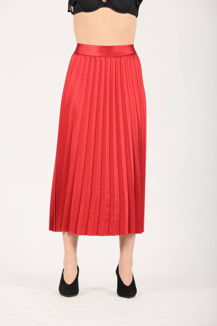 Oltre Tempo Gonna plissè in raso Qualità