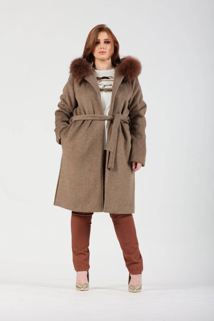 Oltre Tempo Cappotto con cappuccio in murmasky