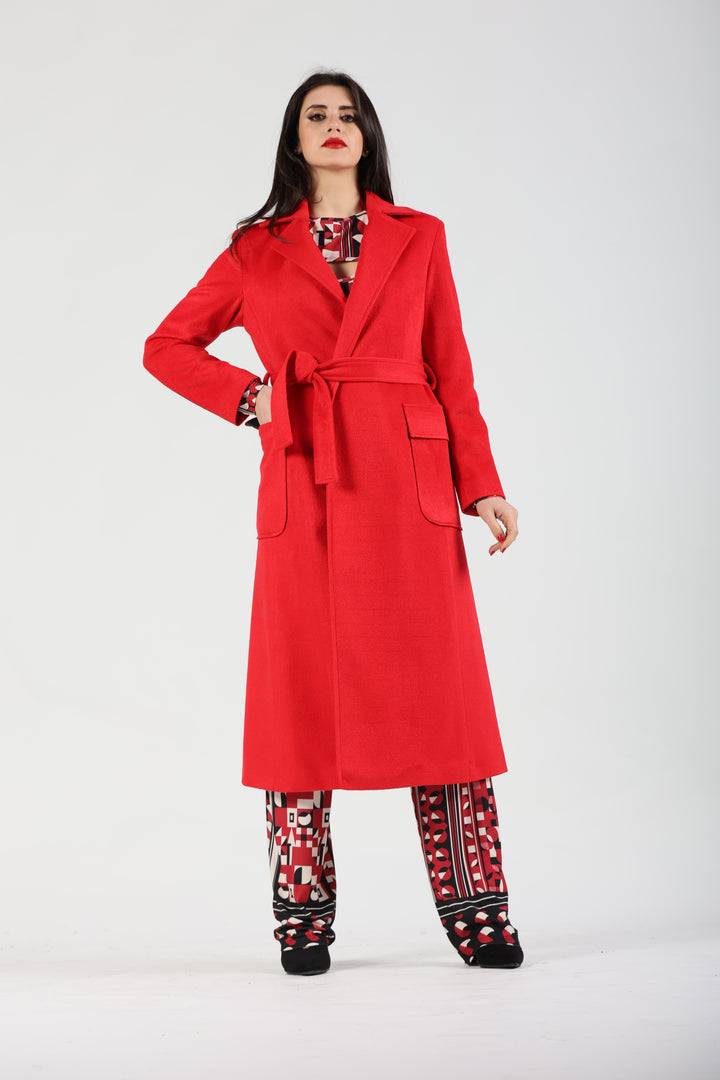 Oltre Tempo Cappotto in lana con tasche a toppa Sottocosto