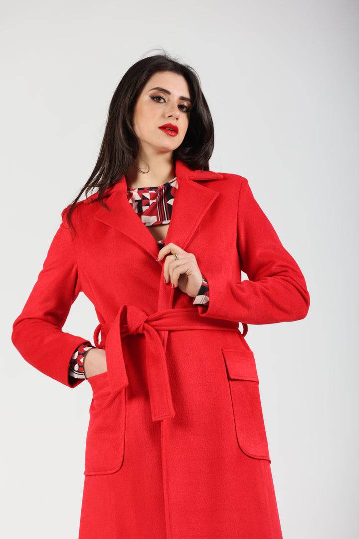 Oltre Tempo Cappotto in lana con tasche a toppa Sottocosto